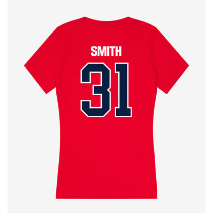 Liberty - NCAA Baseball : Kaleb Smith - Women's V-Neck T-Shirt-1