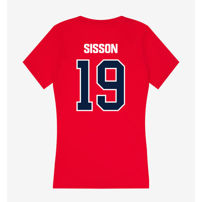 Liberty - NCAA Football : Eli Sisson - Women's V-Neck T-Shirt-1