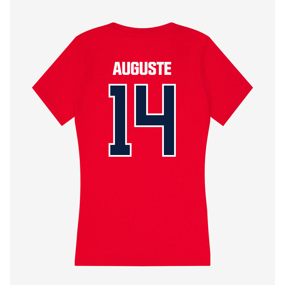 Liberty - NCAA Football : Eli Auguste - Women's V-Neck T-Shirt-1