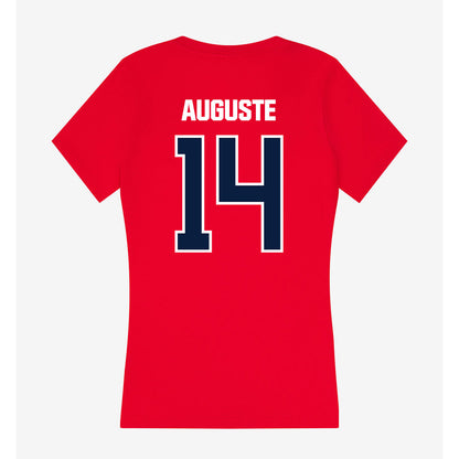 Liberty - NCAA Football : Eli Auguste - Women's V-Neck T-Shirt-1
