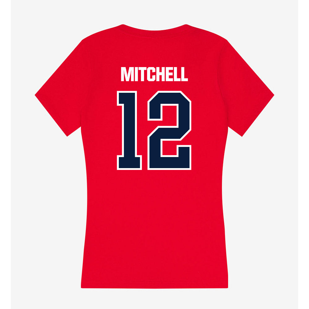 Liberty - NCAA Women's Lacrosse : Mila Mitchell - Women's V-Neck T-Shirt-1