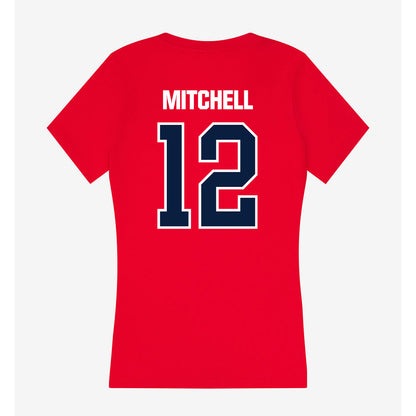 Liberty - NCAA Women's Lacrosse : Mila Mitchell - Women's V-Neck T-Shirt-1
