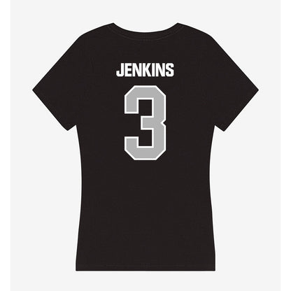 Troy - NCAA Women's Basketball : Emani Jenkins - Women's V-Neck T-Shirt-1