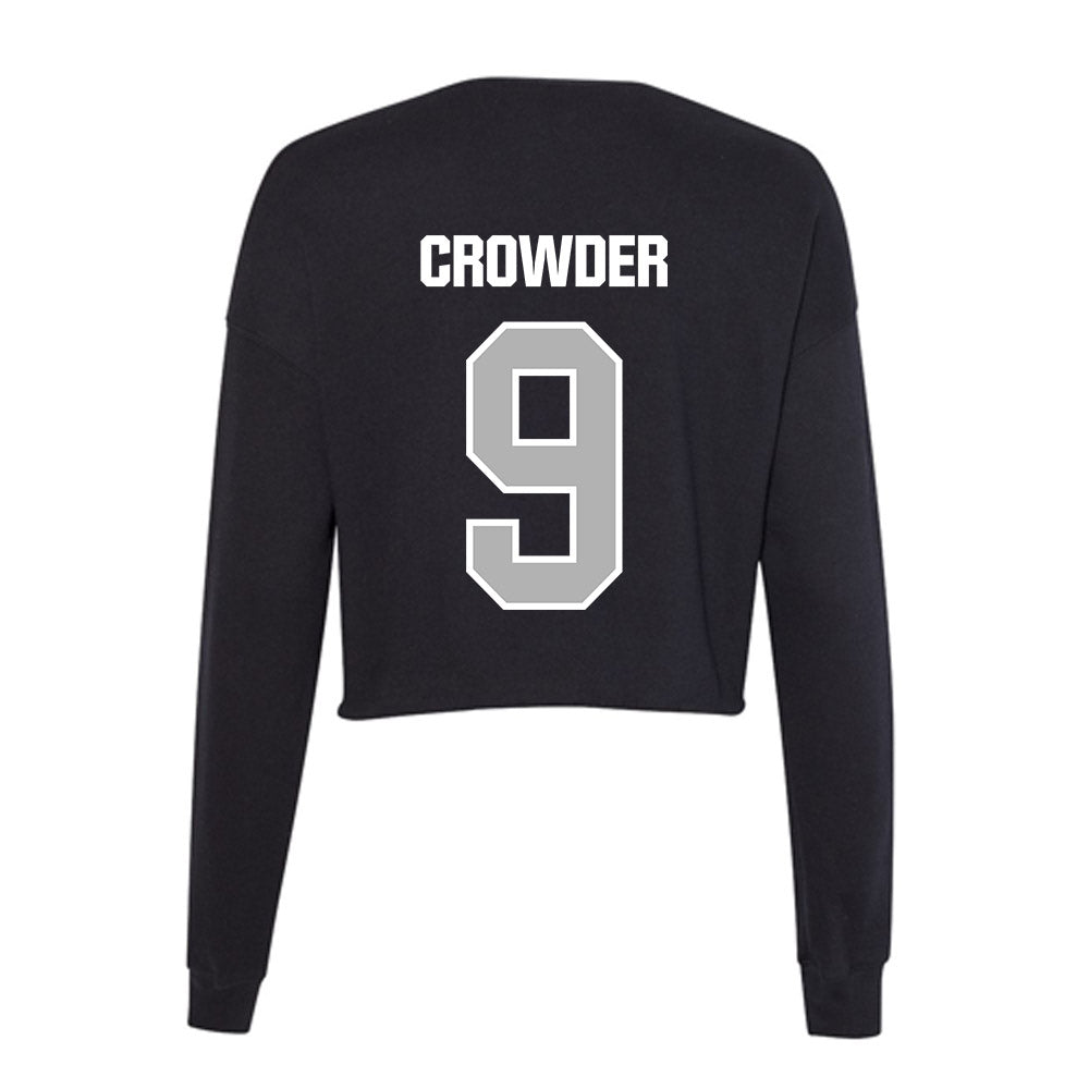 Troy - NCAA Football : William Crowder - Women's Cropped Crew Fleece-1