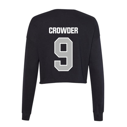 Troy - NCAA Football : William Crowder - Women's Cropped Crew Fleece-1