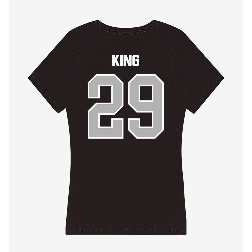 Troy - NCAA Baseball : Dylan King - Women's V-Neck T-Shirt-1