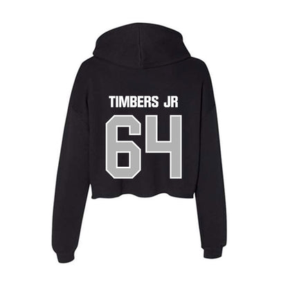 Troy - NCAA Football : Ricky Timbers Jr - Women's Crop Fleece Hoodie-1