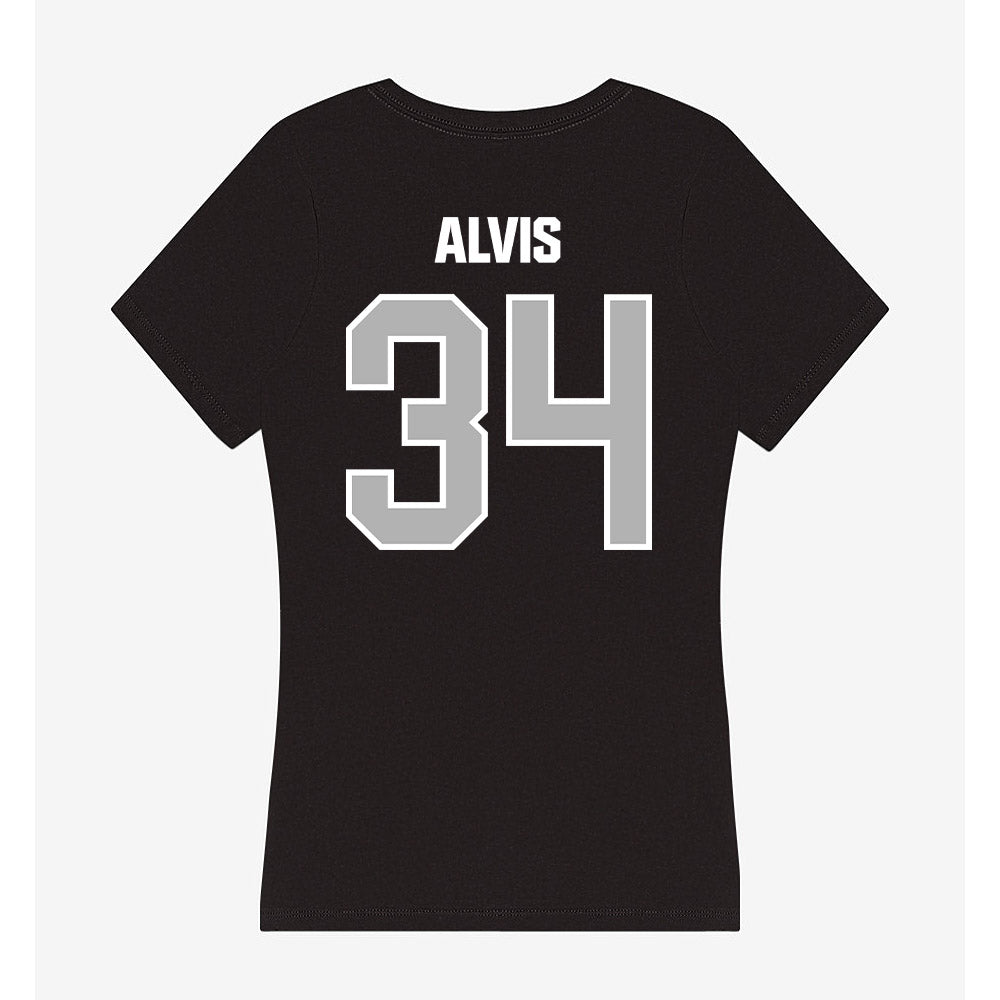 Troy - NCAA Football : Jeremiah Alvis - Women's V-Neck T-Shirt-1