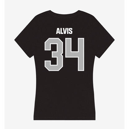 Troy - NCAA Football : Jeremiah Alvis - Women's V-Neck T-Shirt-1