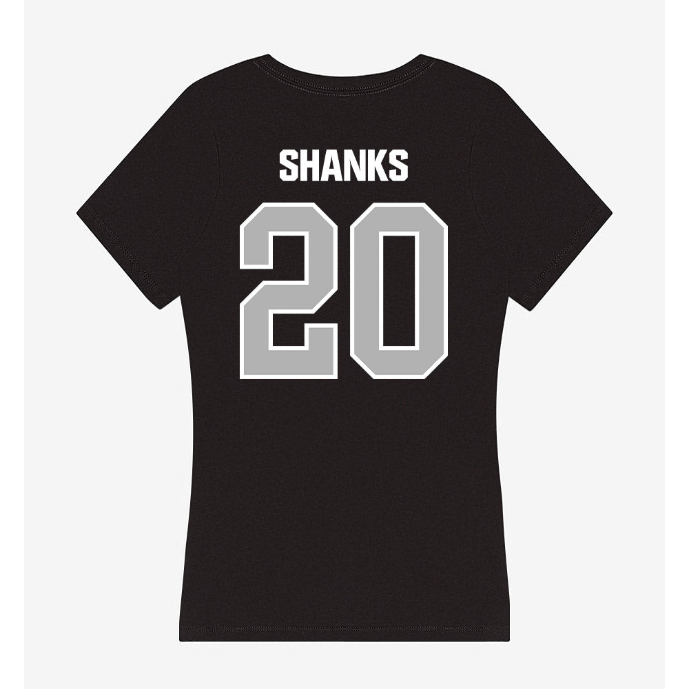 Troy - NCAA Football : Deebo Shanks - Women's V-Neck T-Shirt-1