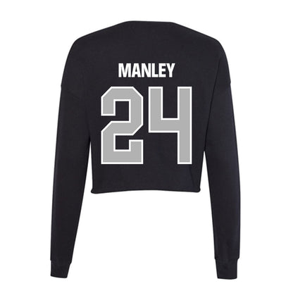Troy - NCAA Football : Kinnick Manley - Women's Cropped Crew Fleece-1