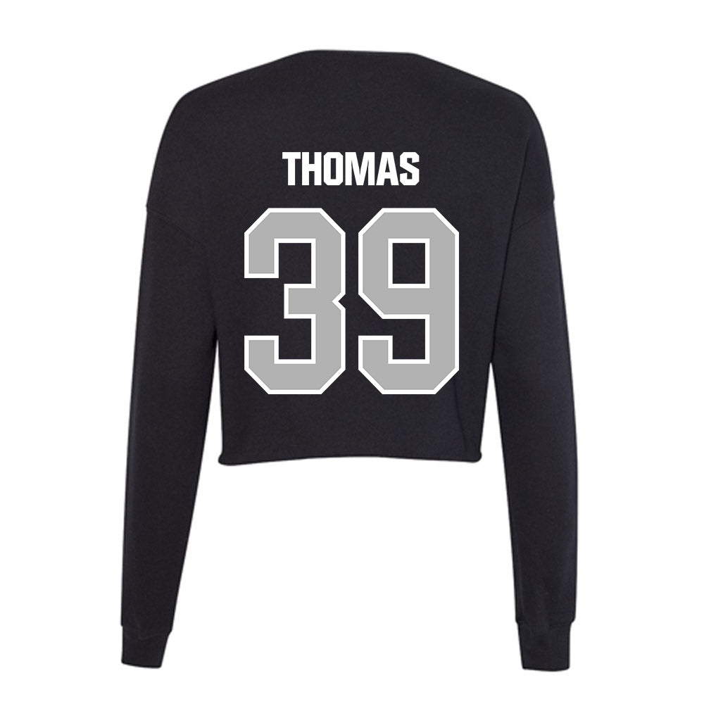 Troy - NCAA Football : JaQueraius Thomas - Women's Cropped Crew Fleece-1