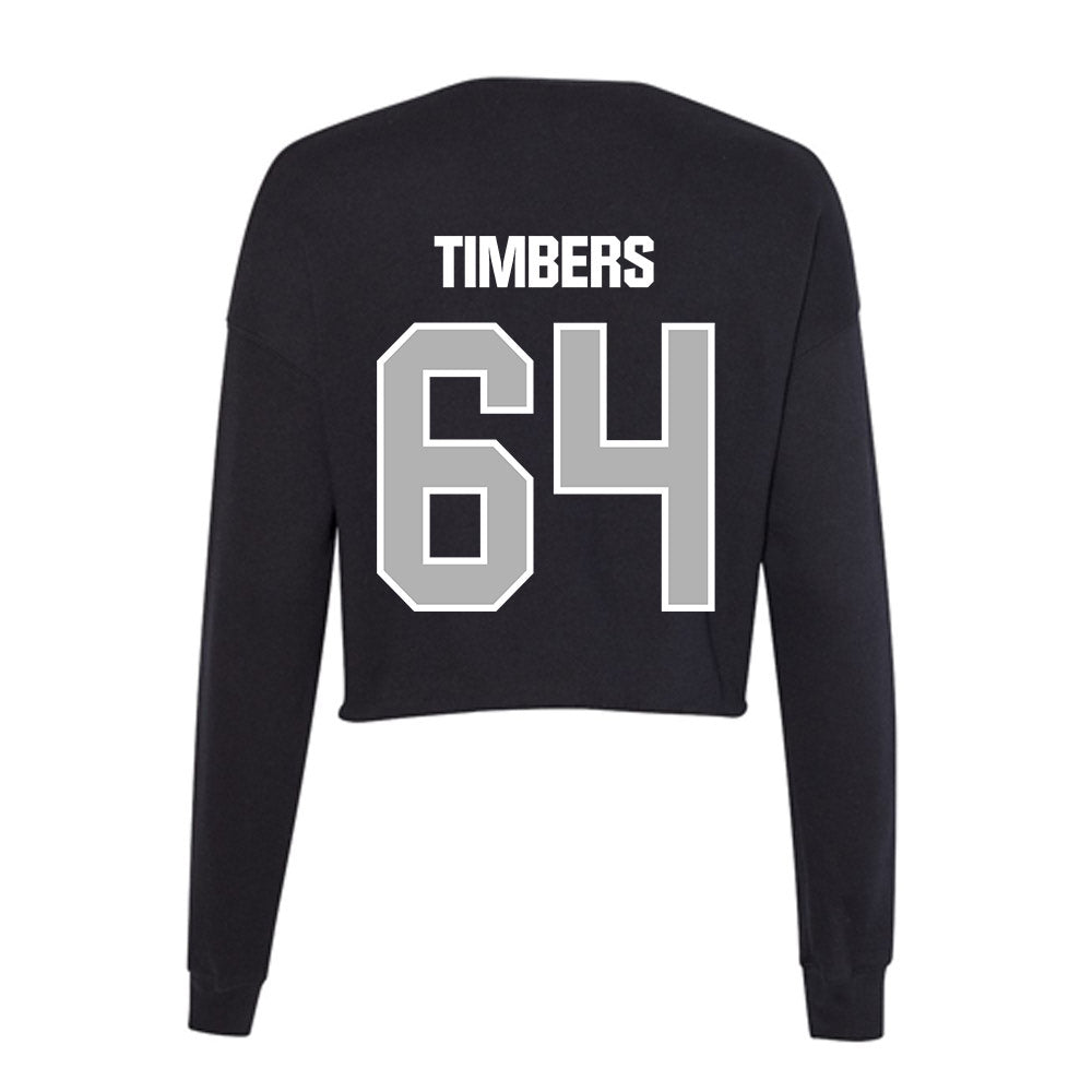 Troy - NCAA Football : Ricky Timbers - Women's Cropped Crew Fleece-1