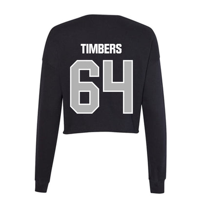 Troy - NCAA Football : Ricky Timbers - Women's Cropped Crew Fleece-1