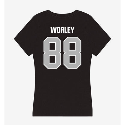 Troy - NCAA Football : Jackson Worley - Women's V-Neck T-Shirt-1