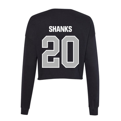Troy - NCAA Football : Dakarai Shanks - Women's Cropped Crew Fleece-1