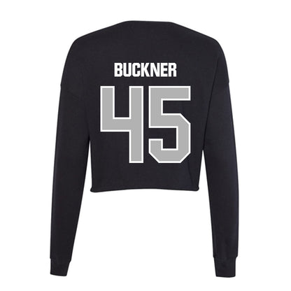 Troy - NCAA Baseball : Judah Buckner - Women's Cropped Crew Fleece-1