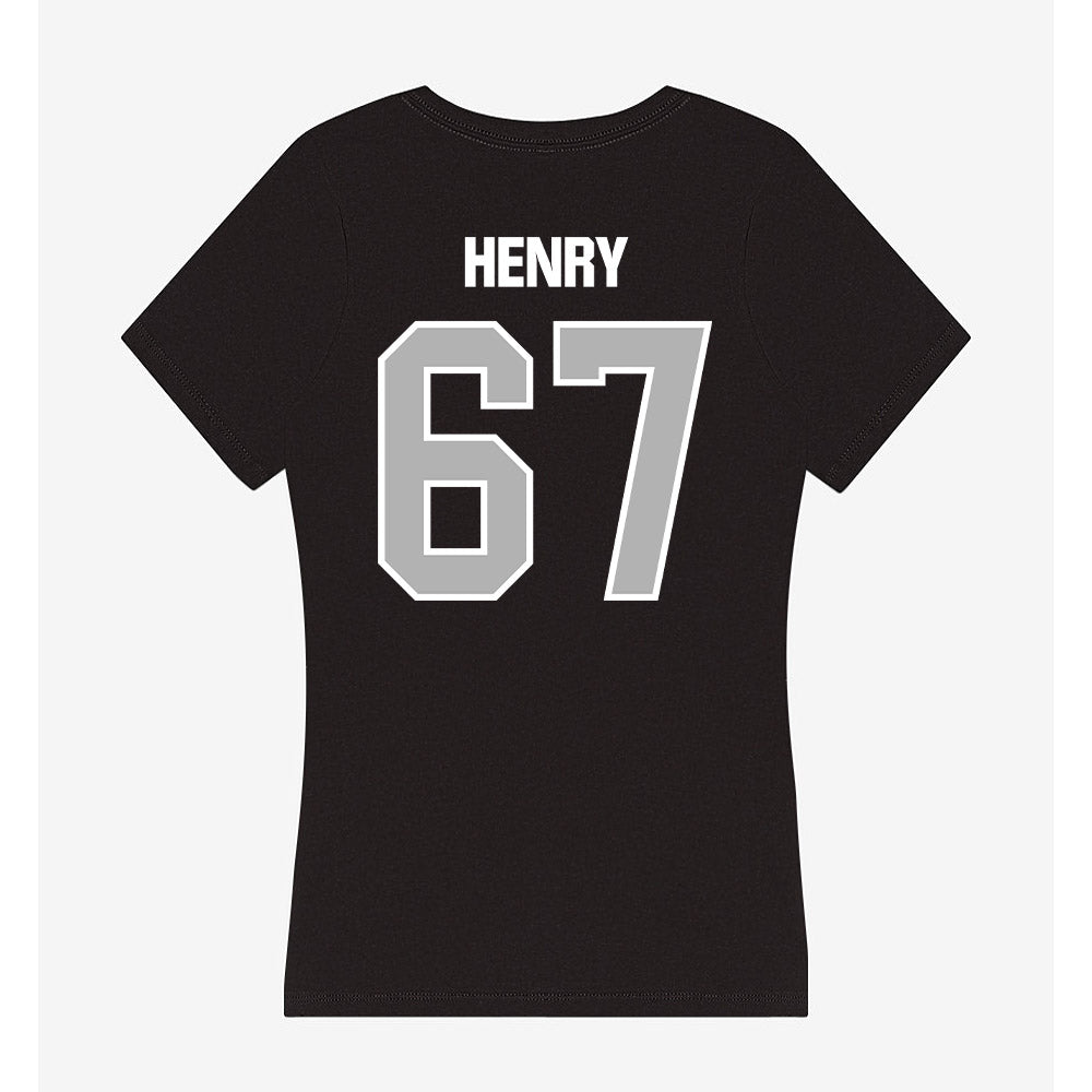 Troy - NCAA Football : Matt Henry - Women's V-Neck T-Shirt-1