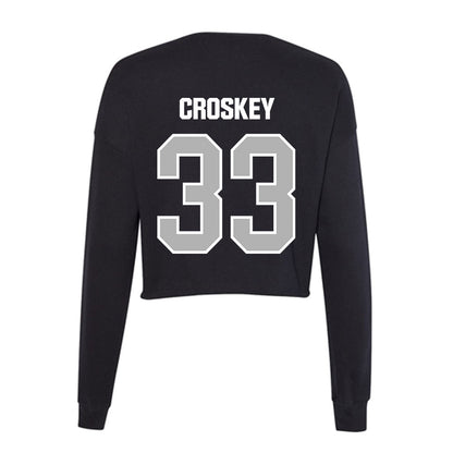 Troy - NCAA Football : LaMar Croskey - Women's Cropped Crew Fleece-1