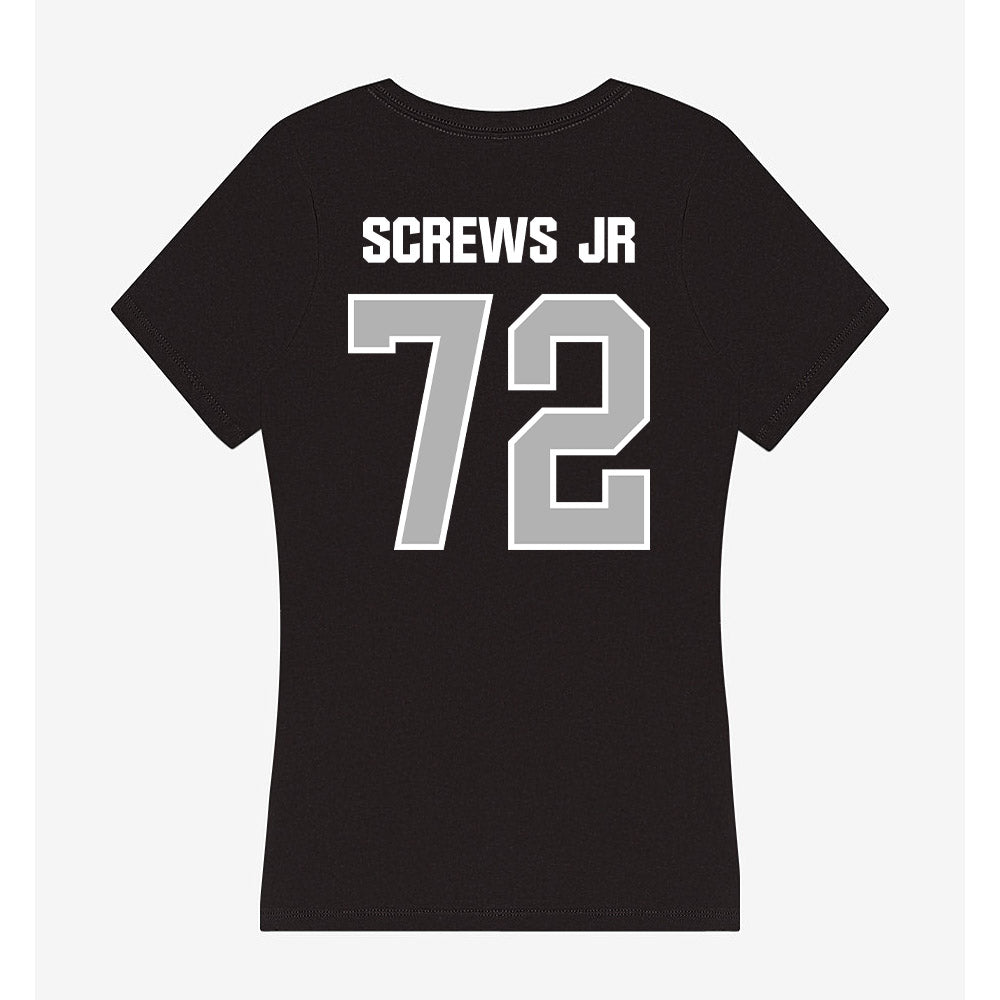 Troy - NCAA Football : Patrick Screws Jr - Women's V-Neck T-Shirt-1