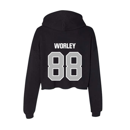 Troy - NCAA Football : Jackson Worley - Women's Crop Fleece Hoodie-1