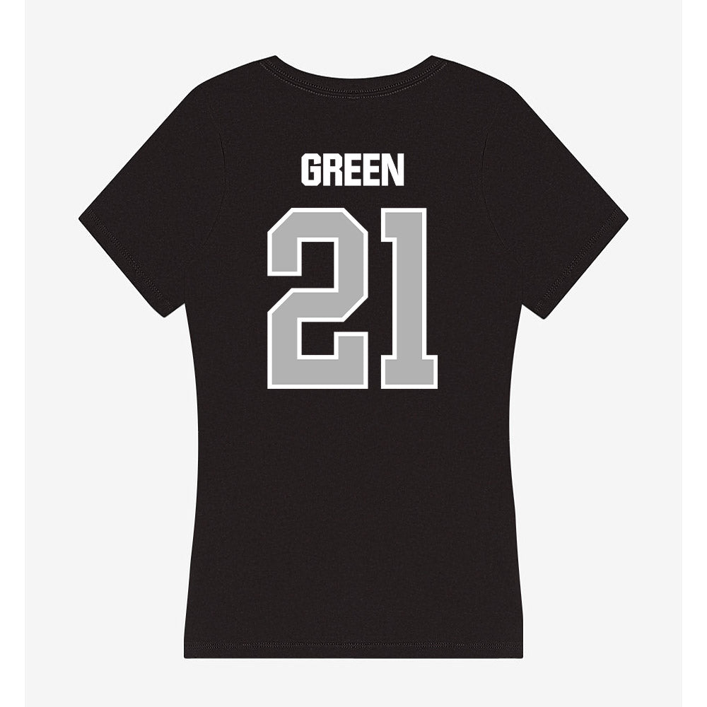Troy - NCAA Football : Johntarius Green - Women's V-Neck T-Shirt-1