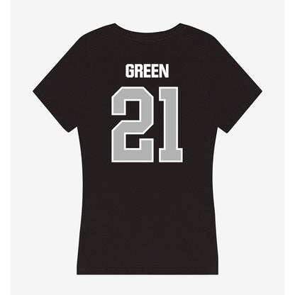 Troy - NCAA Football : Johntarius Green - Women's V-Neck T-Shirt-1