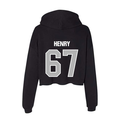 Troy - NCAA Football : Matthew Henry - Women's Crop Fleece Hoodie-1
