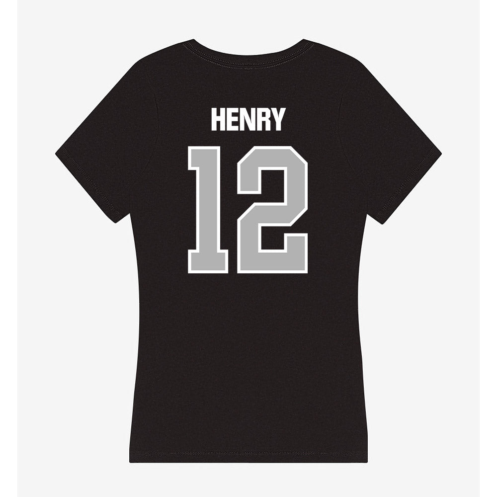 Troy - NCAA Football : Trent Henry - Women's V-Neck T-Shirt-1