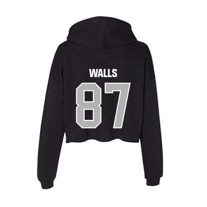 Troy - NCAA Football : Colton Walls - Women's Crop Fleece Hoodie-1