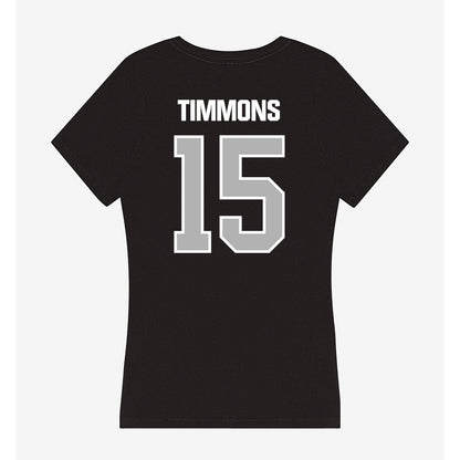 Troy - NCAA Women's Basketball : Jasmine Timmons - Women's V-Neck T-Shirt-1
