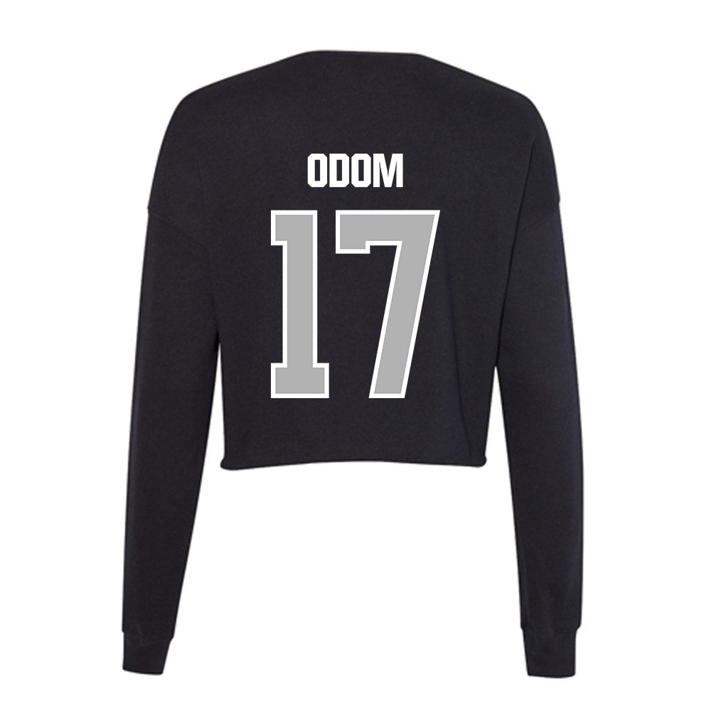 Troy - NCAA Football : Marlin Odom - Women's Cropped Crew Fleece-1