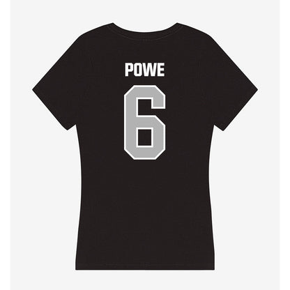 Troy - NCAA Football : Justin Powe - Women's V-Neck T-Shirt-1