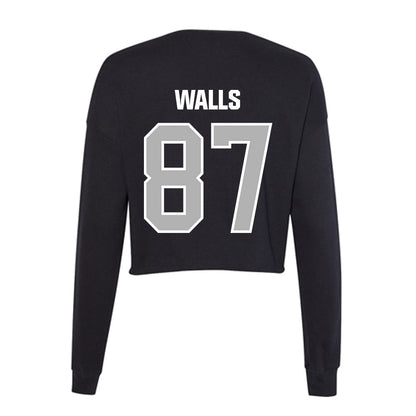 Troy - NCAA Football : Colton Walls - Women's Cropped Crew Fleece-1