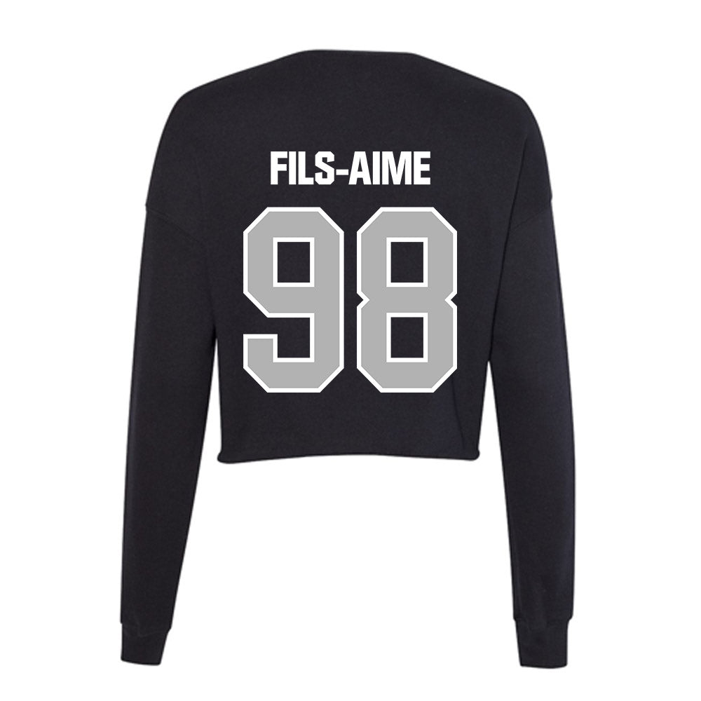 Troy - NCAA Football : Jamel Fils-Aime - Women's Cropped Crew Fleece-1