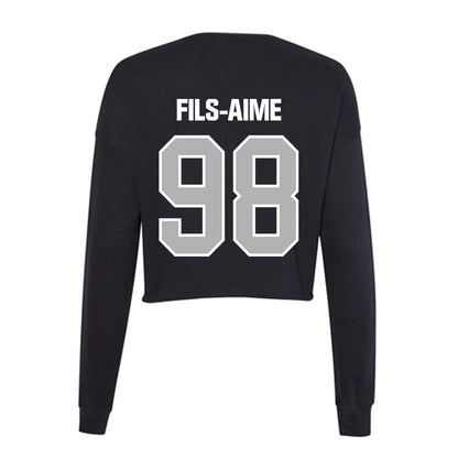 Troy - NCAA Football : Jamel Fils-Aime - Women's Cropped Crew Fleece-1