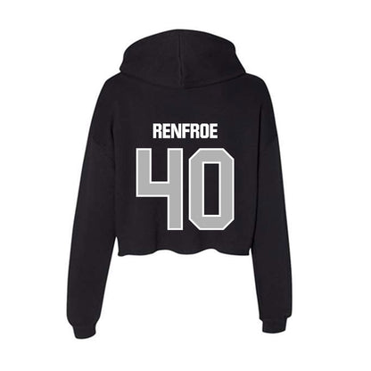 Troy - NCAA Football : Scott Renfroe - Women's Crop Fleece Hoodie-1