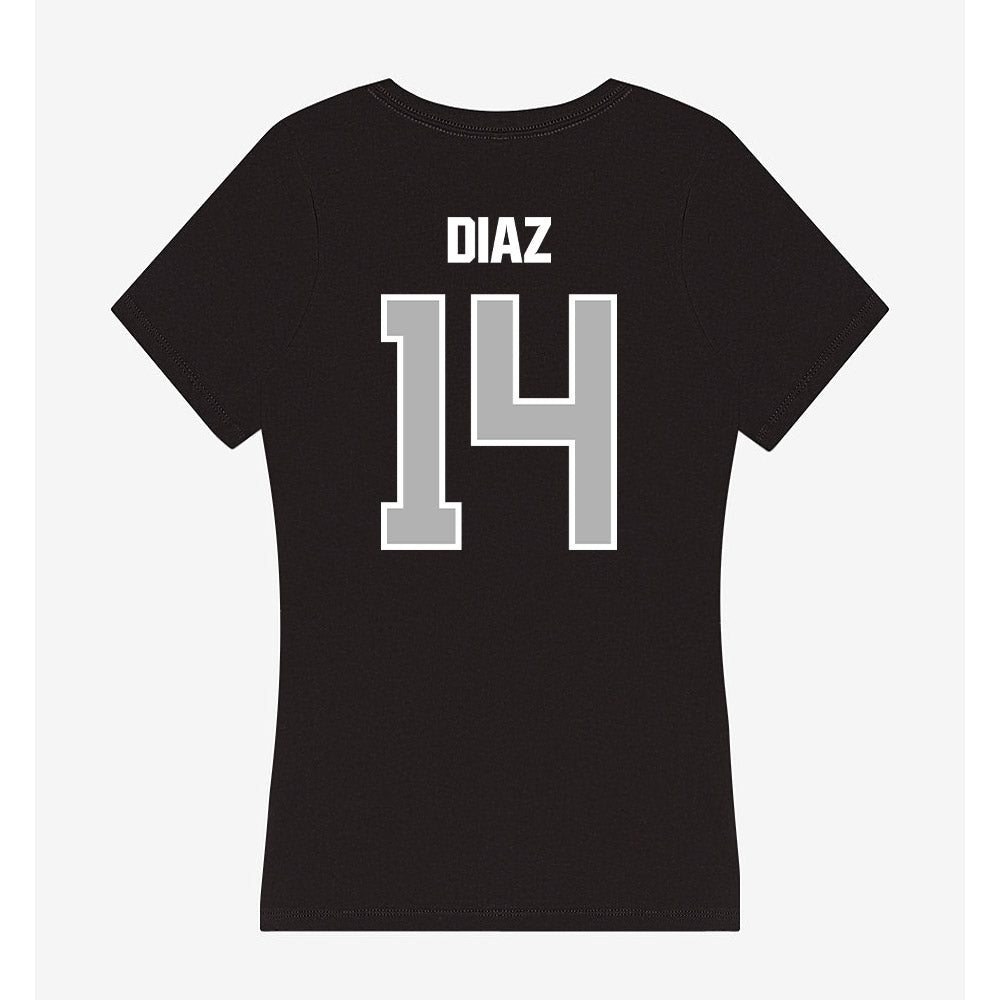 Troy - NCAA Baseball : Zaid Diaz - Women's V-Neck T-Shirt-1