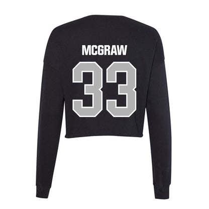 Troy - NCAA Baseball : Ty McGraw - Women's Cropped Crew Fleece-1
