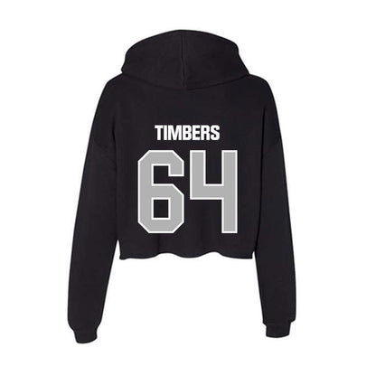 Troy - NCAA Football : Ricky Timbers - Women's Crop Fleece Hoodie-1