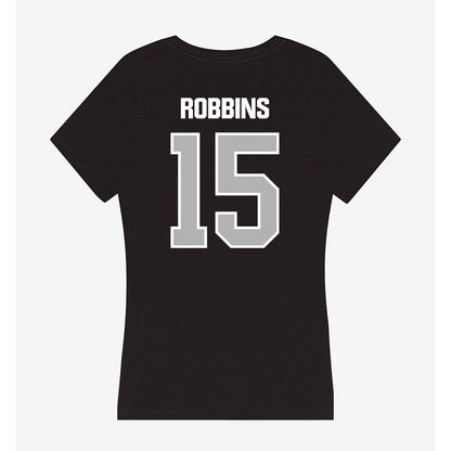 Troy - NCAA Football : Taleeq Robbins - Women's V-Neck T-Shirt-1
