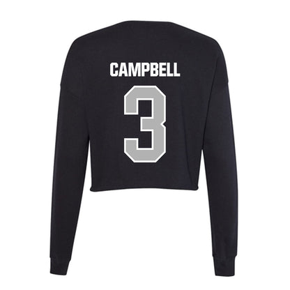 Troy - NCAA Men's Basketball : Cooper Campbell - Women's Cropped Crew Fleece-1