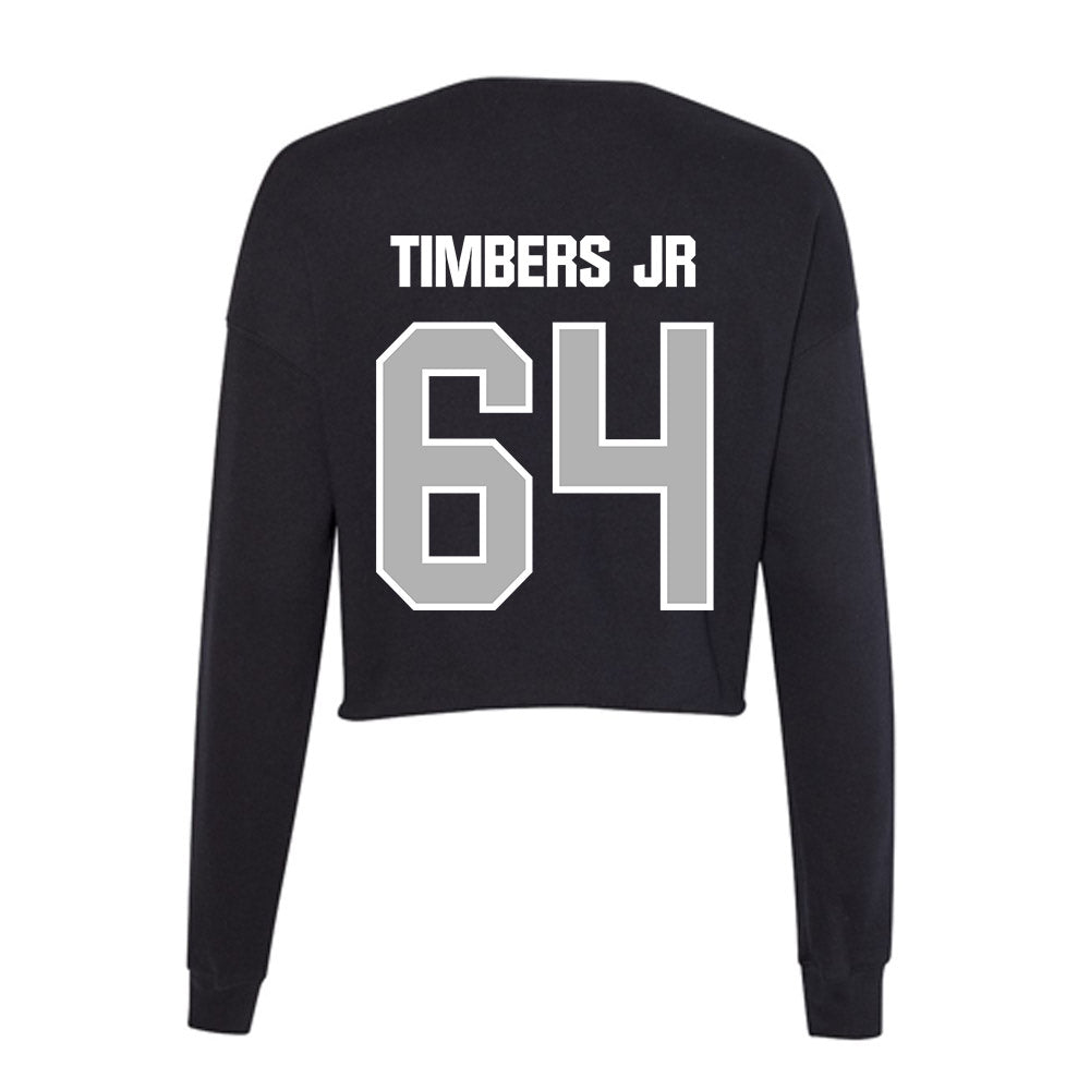 Troy - NCAA Football : Ricky Timbers Jr - Women's Cropped Crew Fleece-1