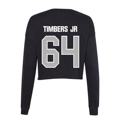 Troy - NCAA Football : Ricky Timbers Jr - Women's Cropped Crew Fleece-1