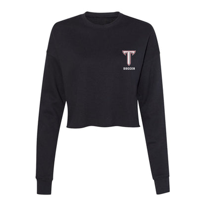 Troy - NCAA Women's Soccer : Kelsey Barrett - Women's Cropped Crew Fleece-0