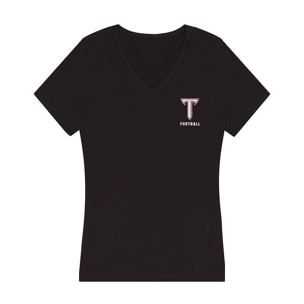 Troy - NCAA Football : Jalen Peterson - Women's V-Neck T-Shirt-0