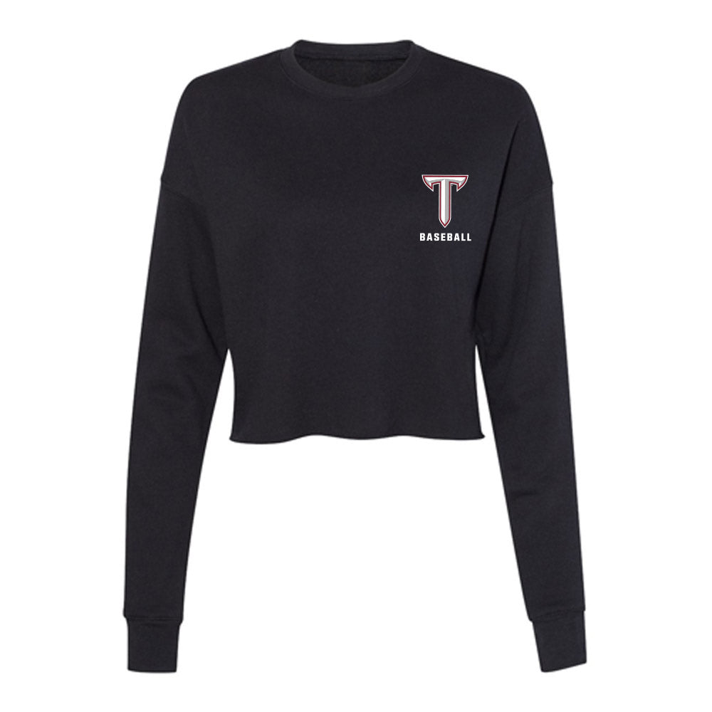 Troy - NCAA Baseball : Houston Markham - Women's Cropped Crew Fleece-0