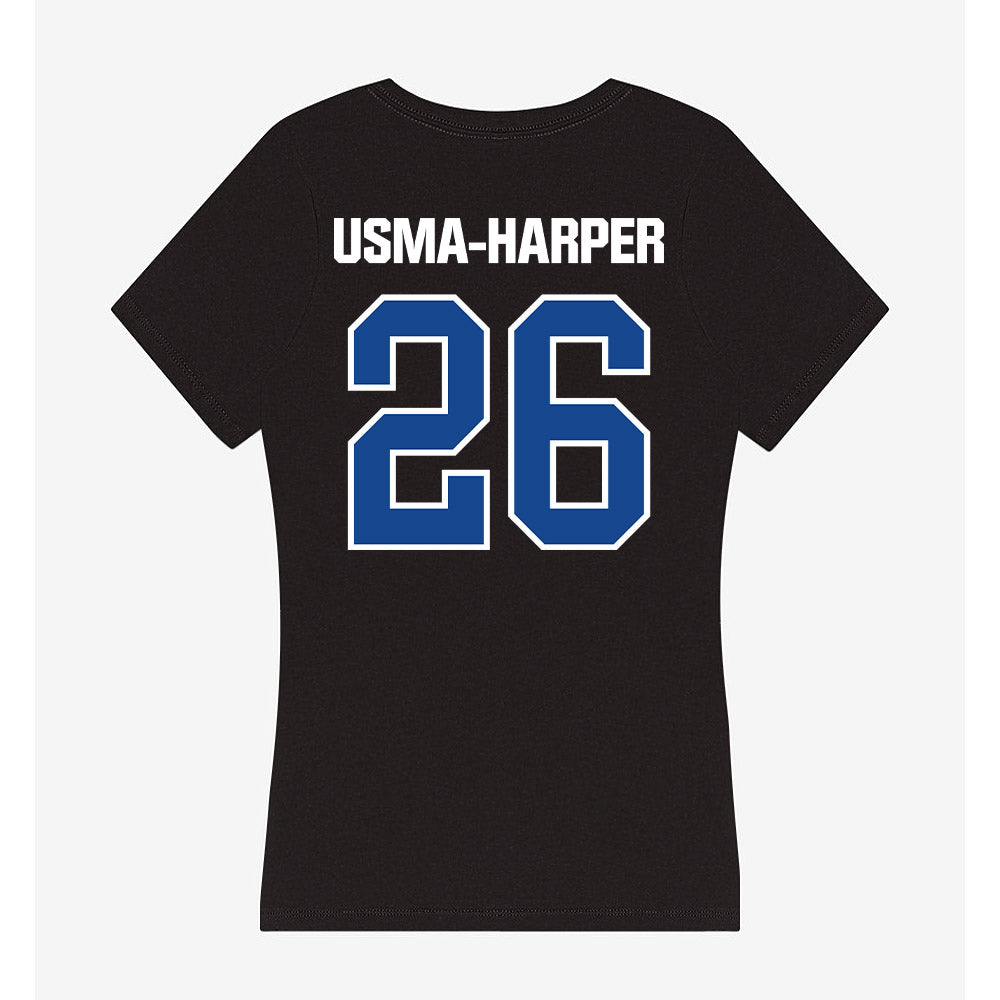 Grand Valley - NCAA Football : Syone Usma-Harper - Women's V-Neck T-Shirt-1