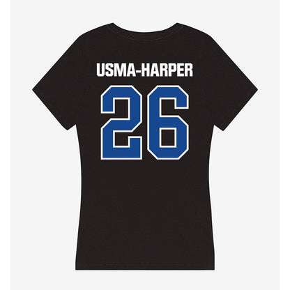 Grand Valley - NCAA Football : Syone Usma-Harper - Women's V-Neck T-Shirt-1