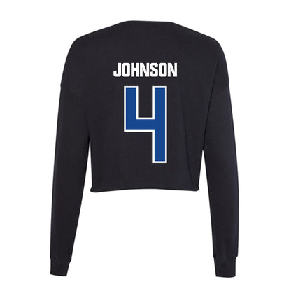 Grand Valley - NCAA Football : Darrell Johnson - Women's Cropped Crew Fleece-1